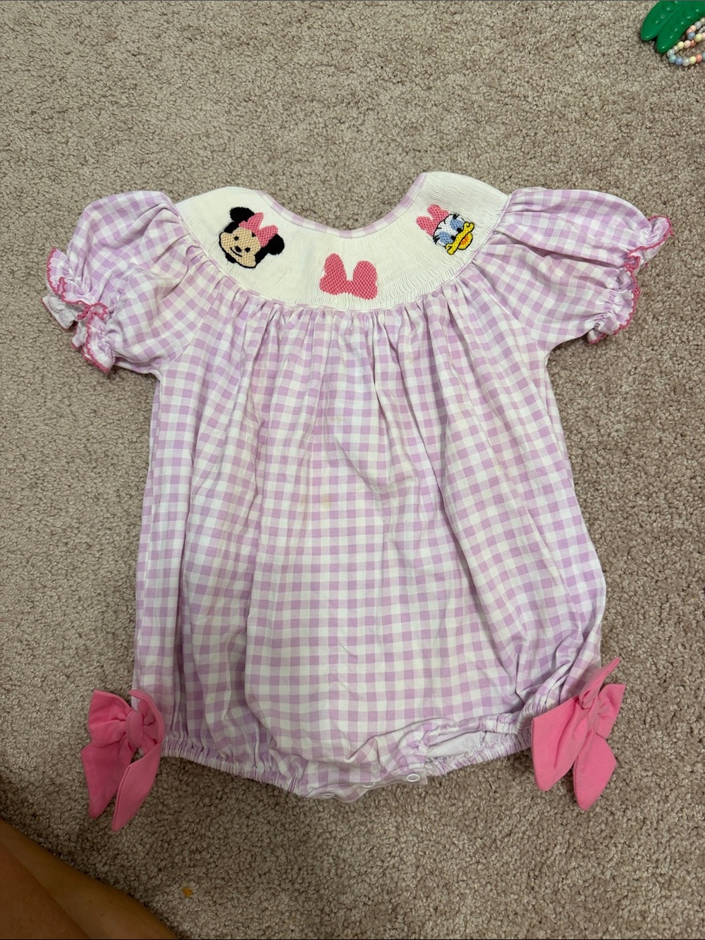Smocked Flamingo Disney Bubble 2T